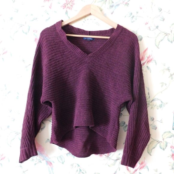 🦅 American Eagle Chenille Batwing Sweater - Picture 1 of 10